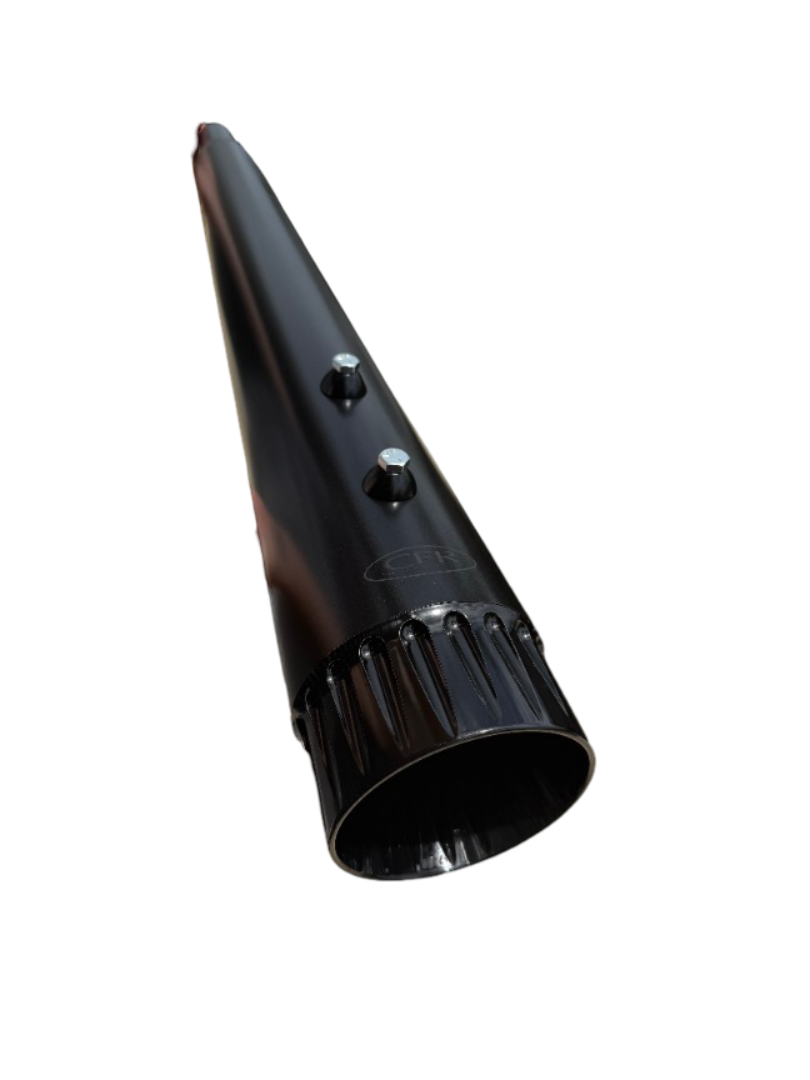 Touring Mufflers w/ Double Fluted End Caps (FLH012)